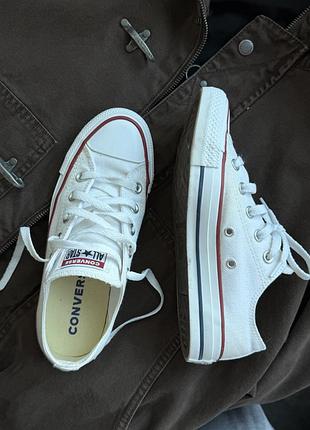 Кеди жіночі converse білі кроссовки оригинал