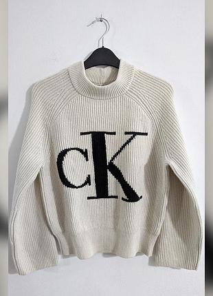 Свитер с шерстью объемный ck kalvin klein jeans