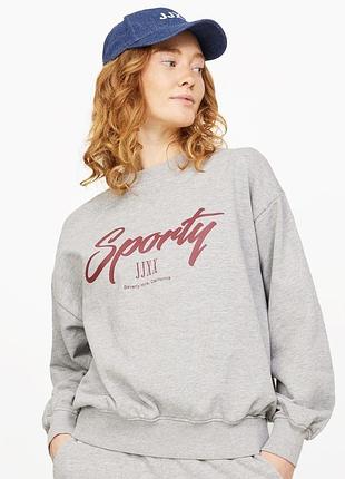 Сірий світшот jjxx «sporty beverly hills»