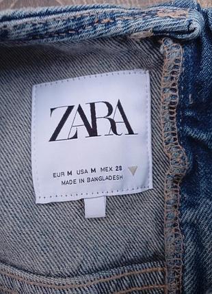 Стильне джинсове міні плаття zara 3