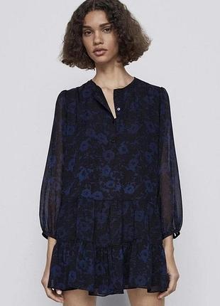 Zara чорно-синя сукня оверсайз ідеальний стан