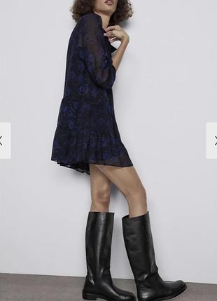 Zara чорно-синя сукня оверсайз ідеальний стан