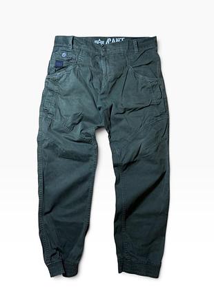 Чоловічі штани джоггери alpha industries major pantкарго темно-зелені (хакі)