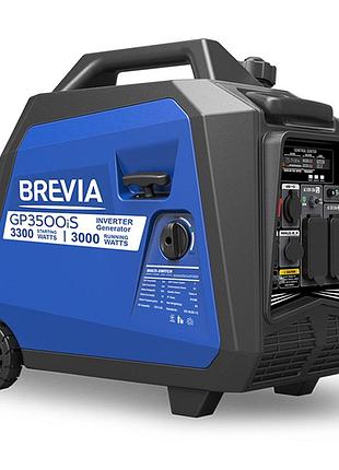 Ku генератор инверторный бензиновый universal fit brevia 3,3 квт для дачи и дома с функцией avr синусо uni2l_k