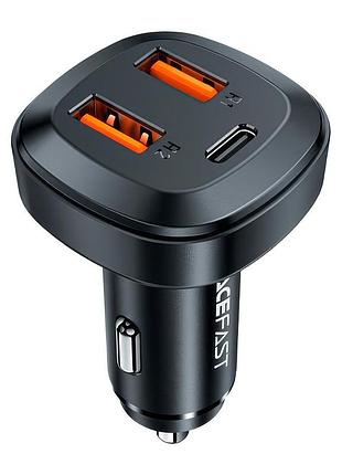 Азу acefast b9 car charger 66w (2usb-a/1c) black