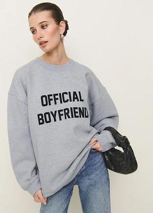 Reformation sweatshirt womens gray  fleece pullover usa size m кофта світшот