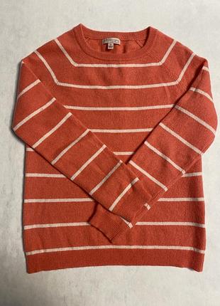 Люксовий кашеміровий джемпер у смужку philosophy (сша). 100% cashmere, розмір s