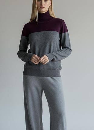 Calvin klein jeans серый свитерс горлом ,гольф,водолазка!оригинал