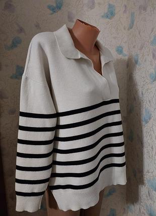 Стильный джемпер 75% cotton 4