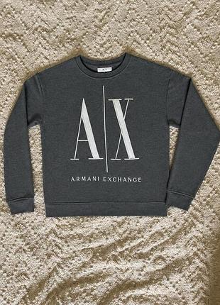 Спортивний костюм жіночий armani exchange темно-сірий меланж