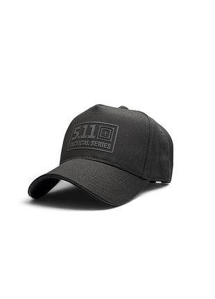 Бейсболка тракер «5.11 tactical stealth black»