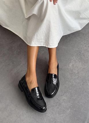 Лофери чорні лакові brunomagli hand made in italy p.37