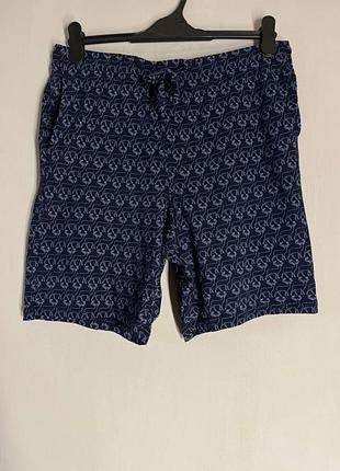 Мужские домашние шорты m&amp;s marks &amp; spencer loungewear (l / 100% хлопок)