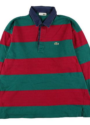 Лонгслів lacoste стиль 80х років, вінтаж chemise lacoste