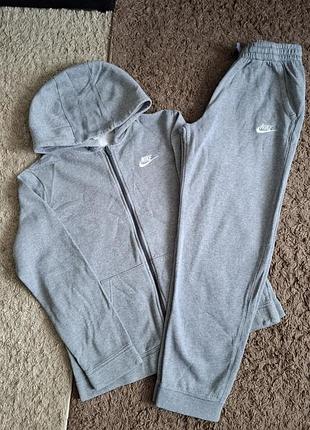 Спортивний костюм для підлітків nike сірий утеплений