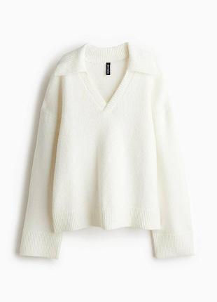 Светр тонкої в'язки з коміром h&m