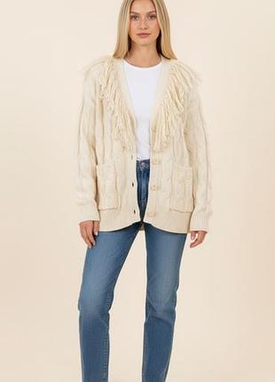 ⚜️❤️max mara оригинальный молочный женский кардиган !