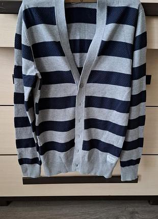Кофта для підлітків ben sherman у смужку, сіро-синя, розмір s