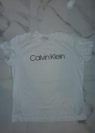 Футболка чоловіча calvin klein біла, розмір m