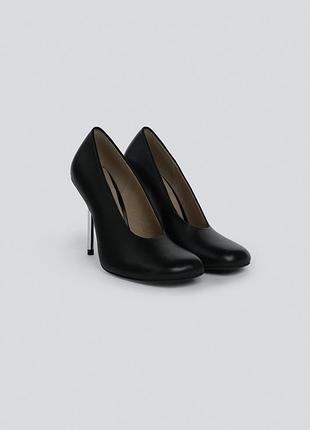 Туфлі жіночі чорні шкіряні zara new