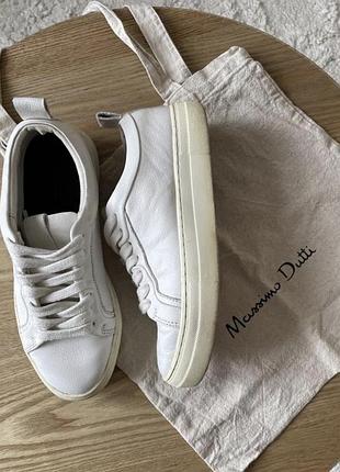Жіночі кеди massimo dutti білі шкіряні