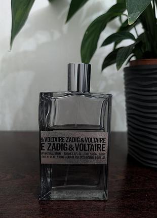 Туалетна вода для чоловіків zadig & voltaire this is really him! залишок 70мл зі 100мл., оригінал, стійкий та насичений аромат.