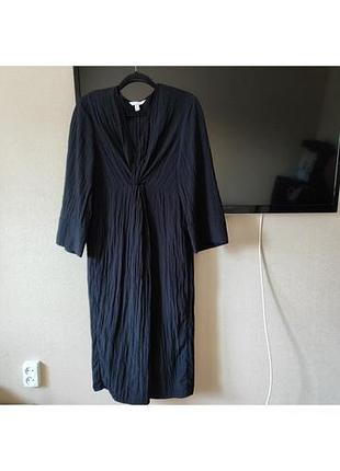 Черное платье из фактурной ткани h&amp;m