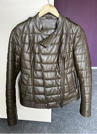 Шкіряна куртка burberry 4