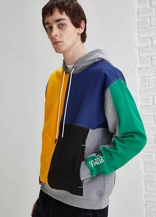 Різнокольорове худі puma signature hoodie (артикул 532086-01) в кольорі medium gray heather