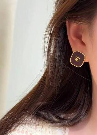 Сережки chanel 2