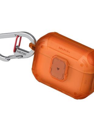Кейс для навушників skinarma mecha le airpods pro 3 frosted orange