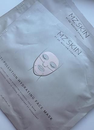 Удосконалена гідрогелева маска для відновлення та захисту шкіри mz skin anti-pollution hydrating face mask