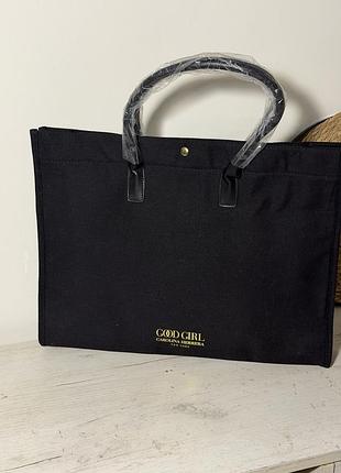 Сумка-тоут carolina herrera good girl шопер чорна