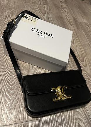 Сумка-клатч жіноча celine чорна