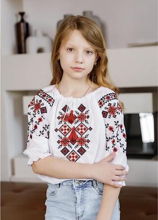 Вишиванка для дівчинки сіяна тм «галичанка»