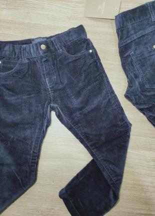 Вельветовые темно-синие штаны для мальчика mayoral,  98 и 110 см,  3 и 5 лет8 фото