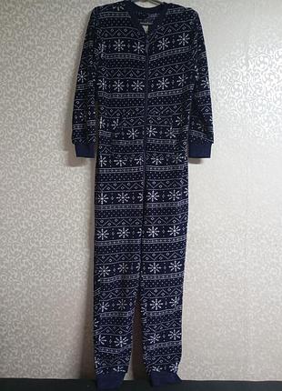 Флисовый кигуруми, комбинезон-пижама в скандинавском стиле love to lounge (primark)