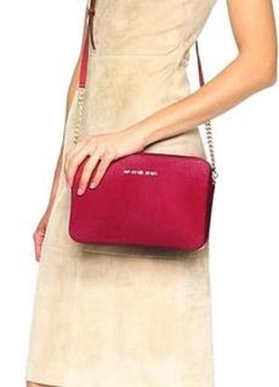 Сумка для жінок michael kors червона, шкіряна