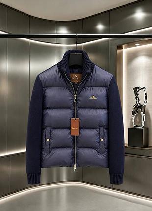 Чоловіча куртка loro piana в синьому кольорі