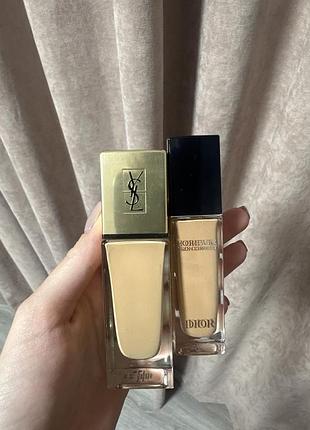Тональний крем yves saint laurent та консилер dior