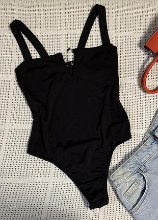 Чорне боді майка розмір с boohoo