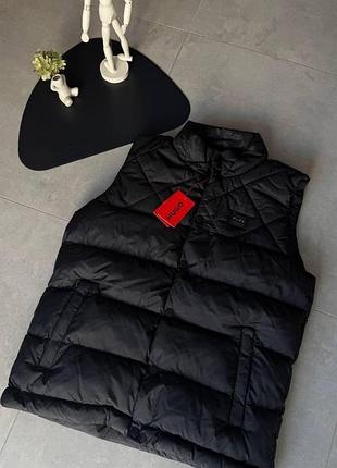 Мужская жилетка безрукавка hugo boss black