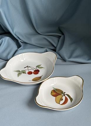 Вінтажна порцелянова форма для запікання royal worcester evesham, england