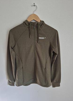 Кофта жіноча gymshark спортивна хакі