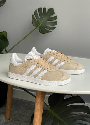 😍 жіночі кросівки adidas gazelle beige ee5539