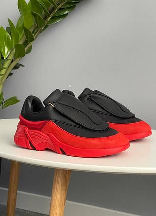 Мужские кроссовки adidas x raf simons antei red black 📦