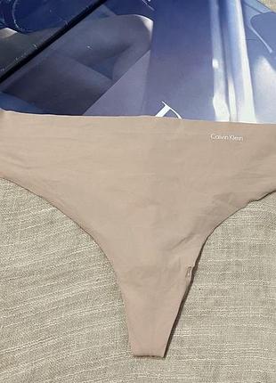 Calvin klein базові бежеві стрінги