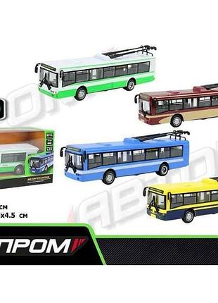 Тролейбус металл 6407abcd 1:72 тм автопром
