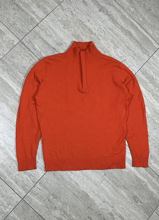 Estheme cashmere men’s jumper sweater orange size l-xl кофта світер кашемір