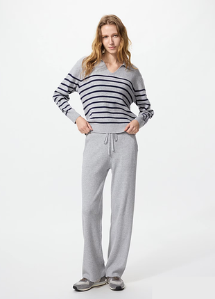 Брюки knit ribbed (longer) uniqlo (483901)